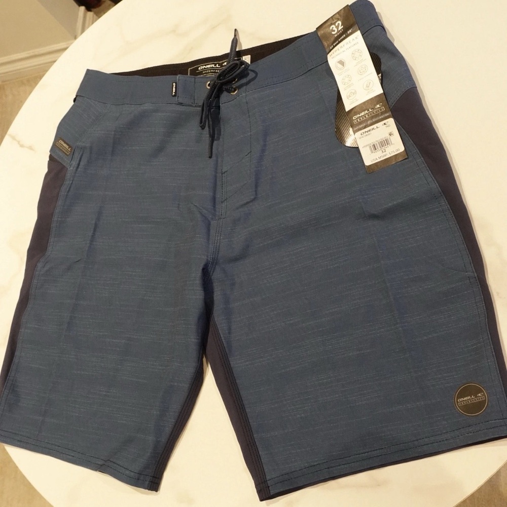 O'Neill Blue Board Shorts Quick-Dry Swimwear Size 32 New with tags